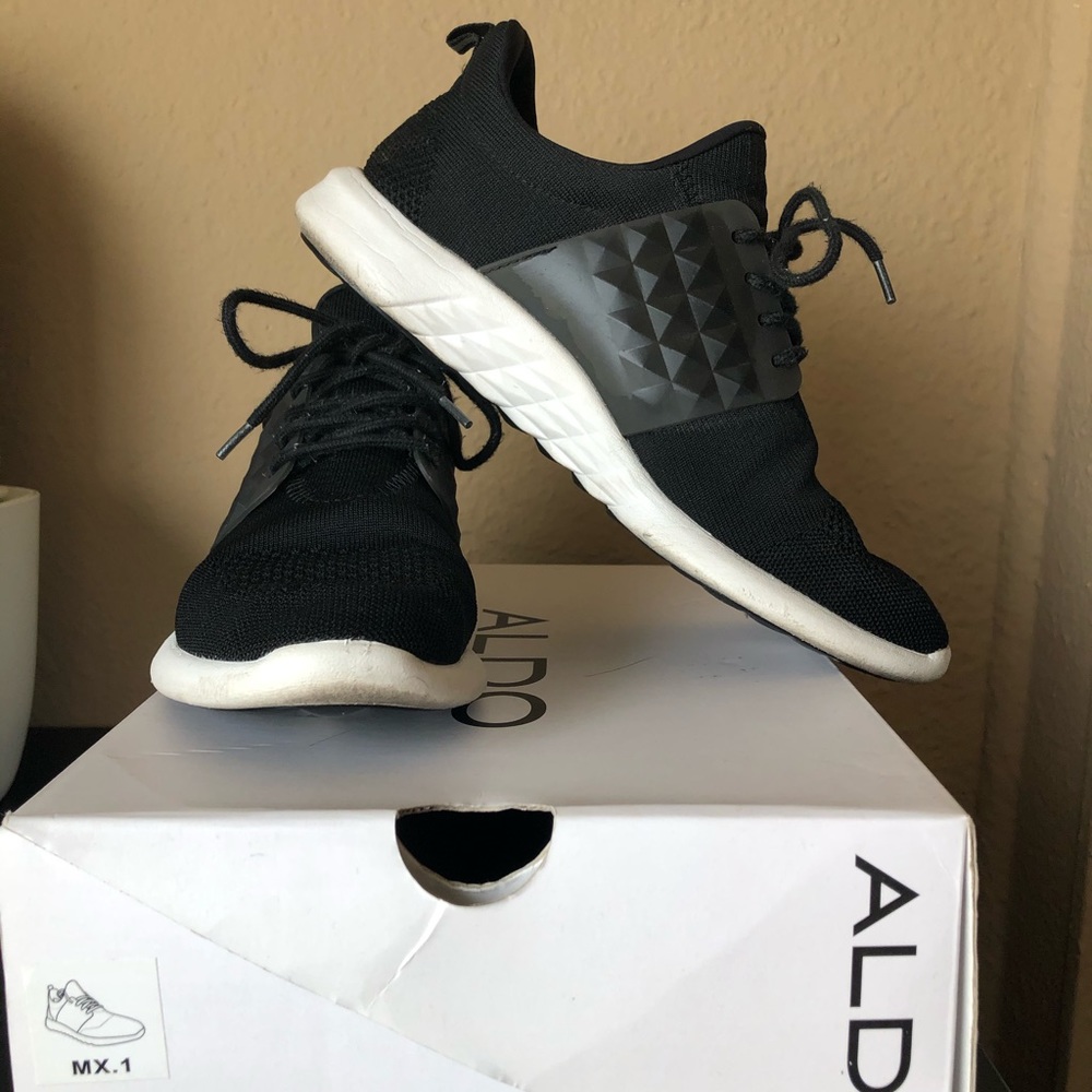 Aldo black sneakers size 8.5